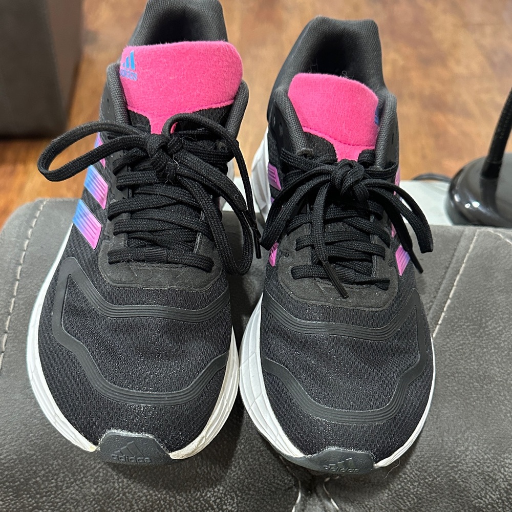 adidas Black and Pink Running Shoes
